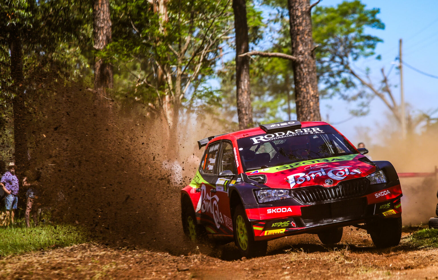 Martín Scuncio y Javiera Román, en su Skoda Fabia Evo - Rally 2